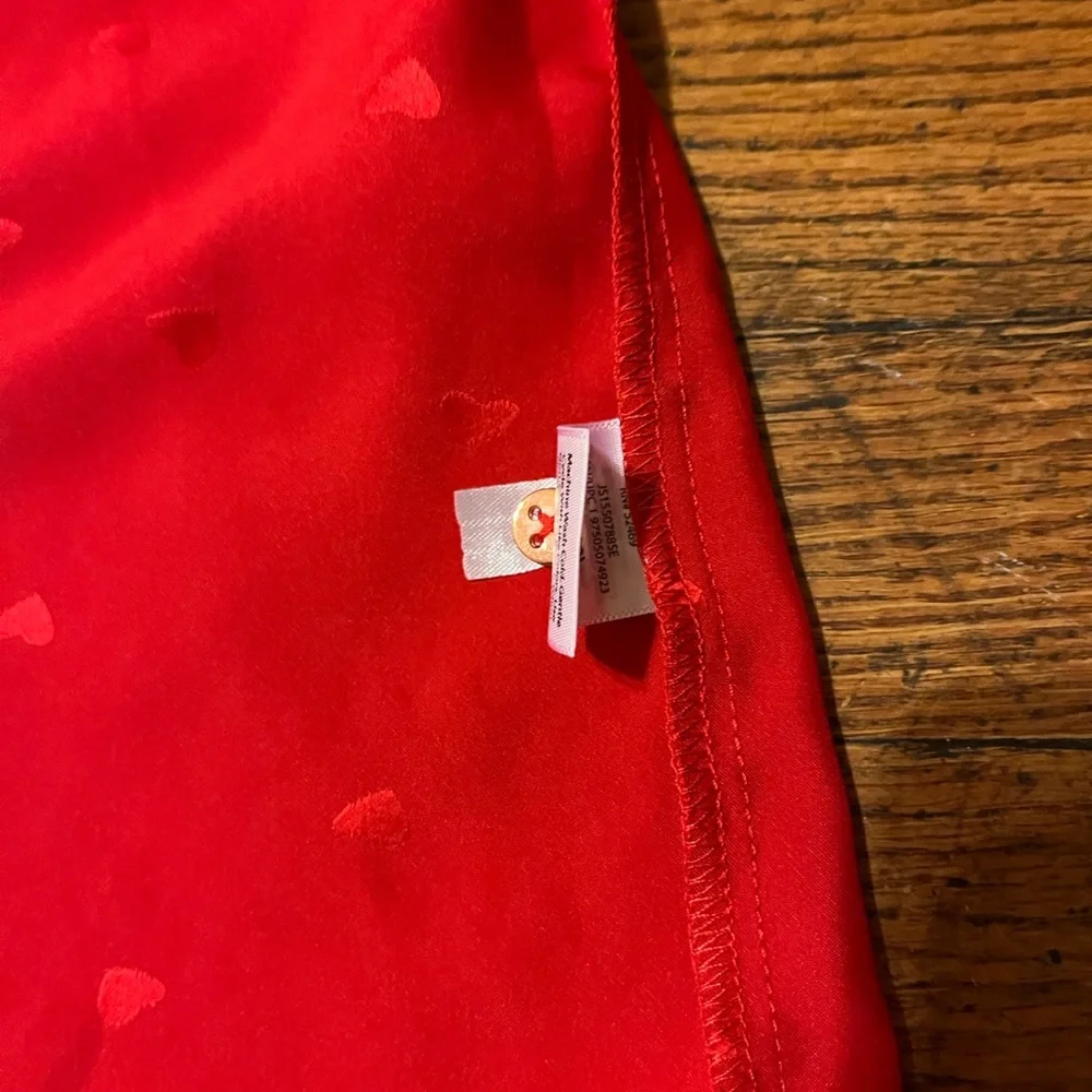 Red Satin Women's Sleep Shirt